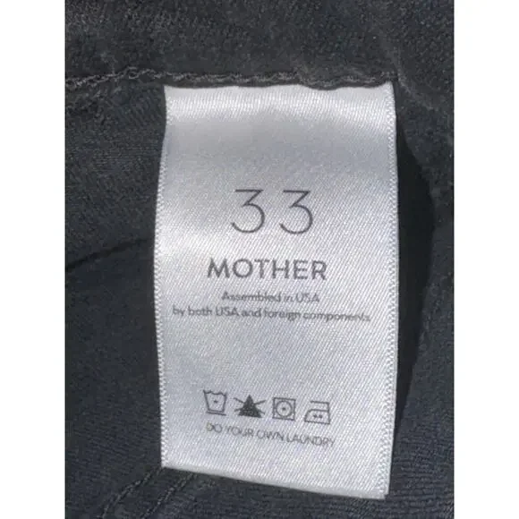 Mother Jeans Women 33‎ The Wrapper Patch Springy Ankle Not Guilty Wash